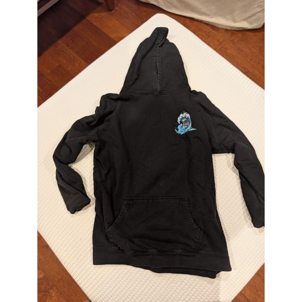Santa Cruz Boys Hoodie – Size S – Screaming Wave Graphic – Skate Style